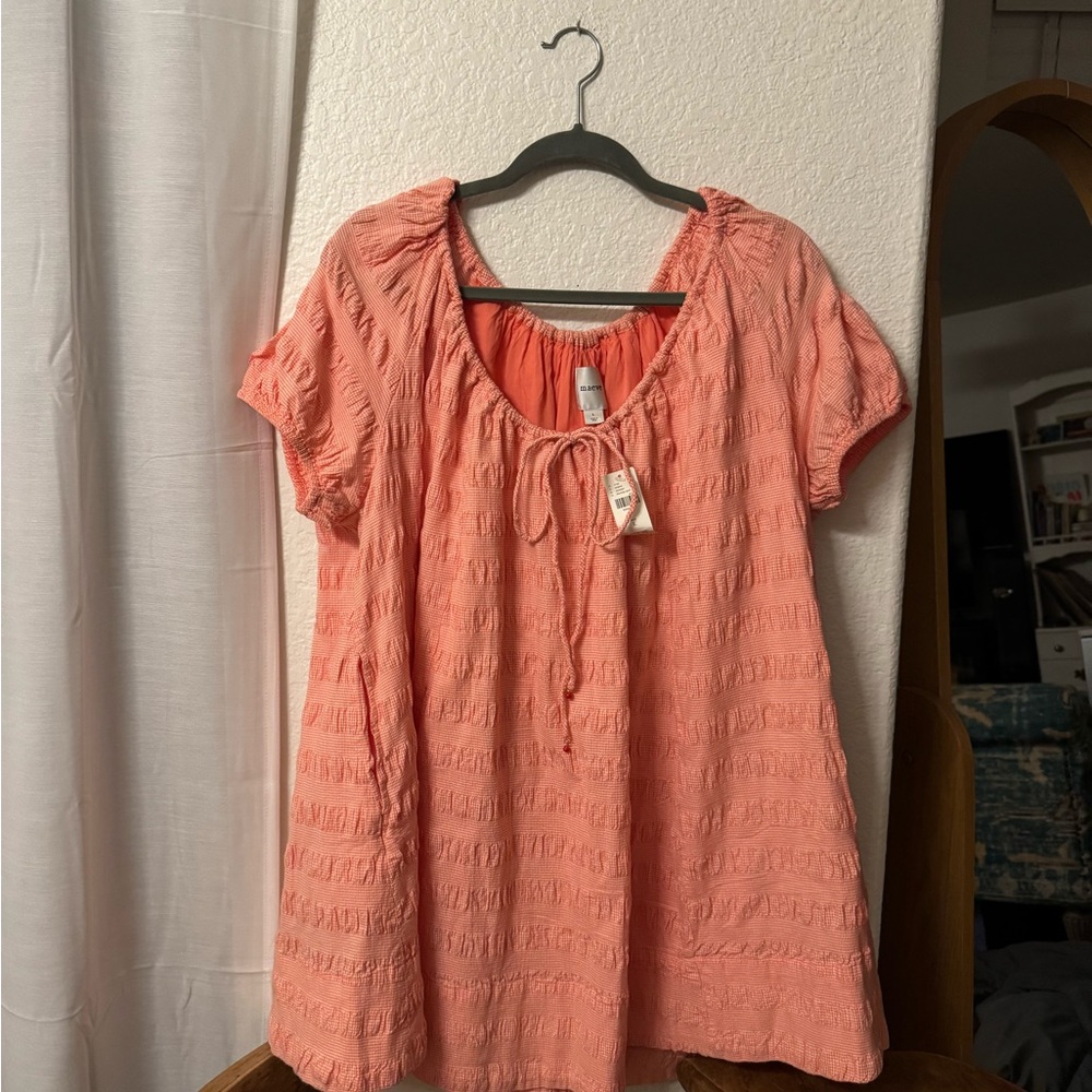 Maeve scoop-neck mini swing dress